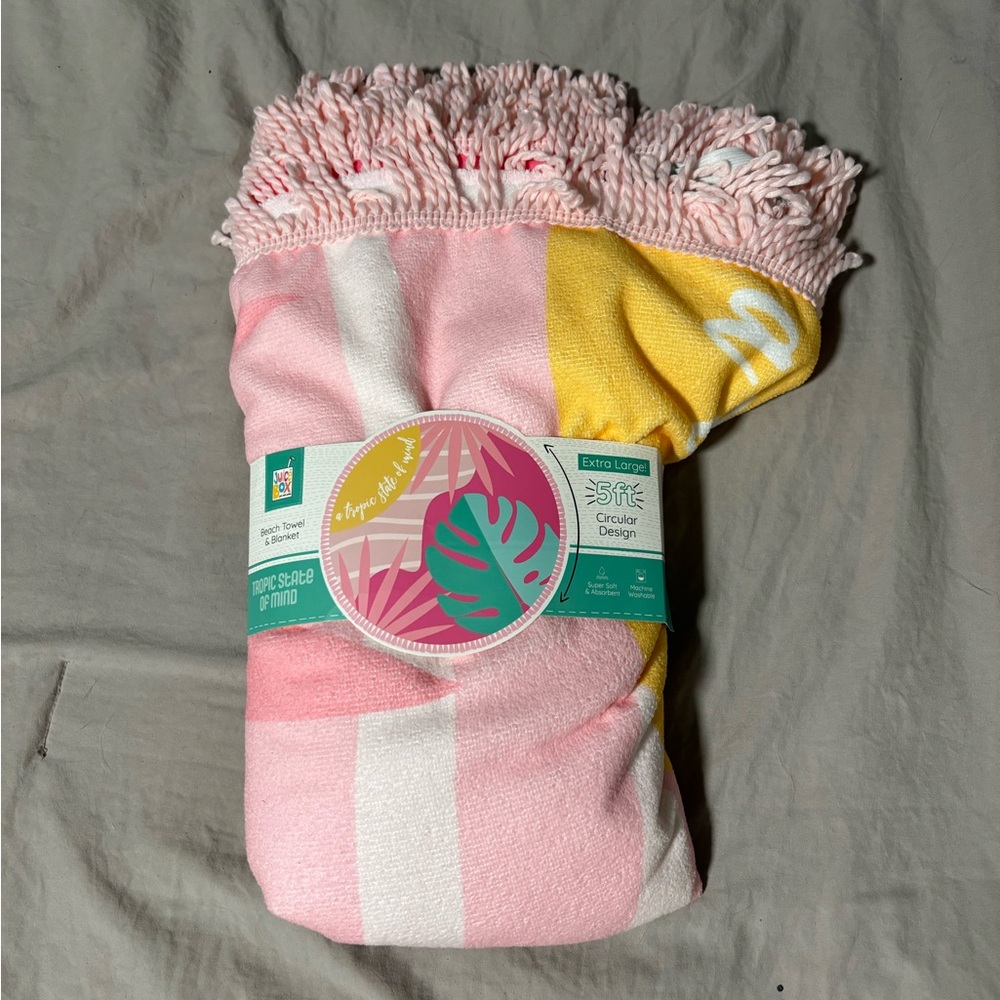 Brand new circle beach towel